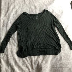 DARK GREEN LONG-SLEEVE T-SHIRT